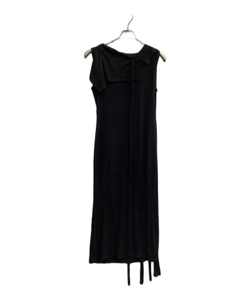 YOHJI YAMAMOTO（ヨウジヤマモト）YOHJI YAMAMOTO (ヨウジヤマモト) コードノースリーブワンピース ブラック サイズ:2の古着・服飾アイテム