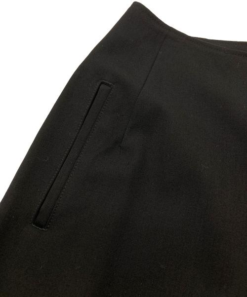 YOHJI YAMAMOTO（ヨウジヤマモト）YOHJI YAMAMOTO (ヨウジヤマモト) ウールロングスカート ブラック サイズ:1の古着・服飾アイテム