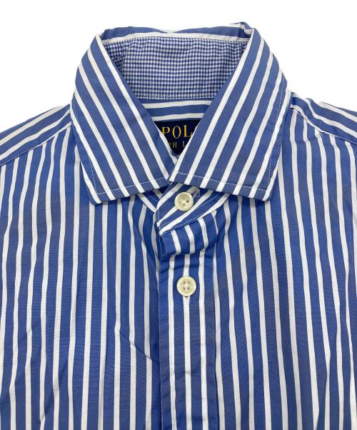 POLO RALPH LAUREN（ポロ・ラルフローレン）POLO RALPH LAUREN (ポロ・ラルフローレン) ストライプ シャツワンピース ブルー サイズ:2の古着・服飾アイテム