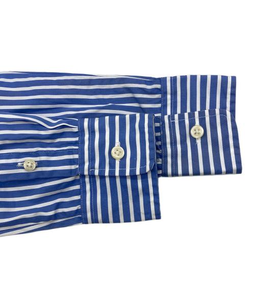 POLO RALPH LAUREN（ポロ・ラルフローレン）POLO RALPH LAUREN (ポロ・ラルフローレン) ストライプ シャツワンピース ブルー サイズ:2の古着・服飾アイテム