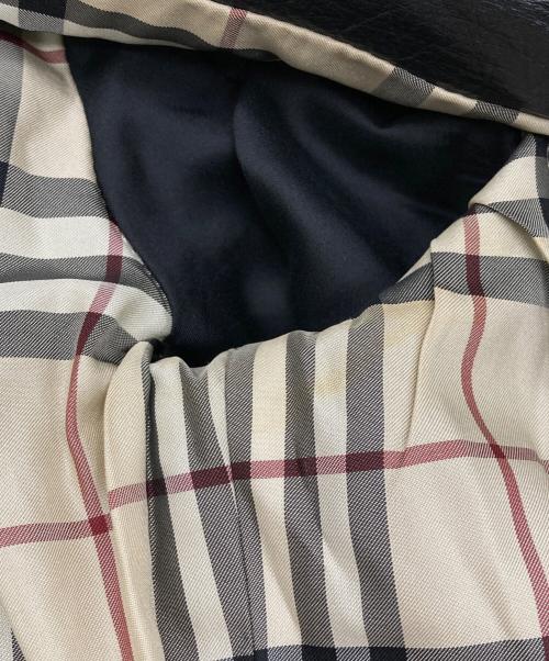 BURBERRY LONDON（バーバリーロンドン）BURBERRY LONDON (バーバリーロンドン) レザージップジャケット ブラック サイズ:38の古着・服飾アイテム
