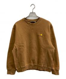CarHartt（カーハート）の古着「AMERICAN SCRIPT SWEAT」｜ブラウン