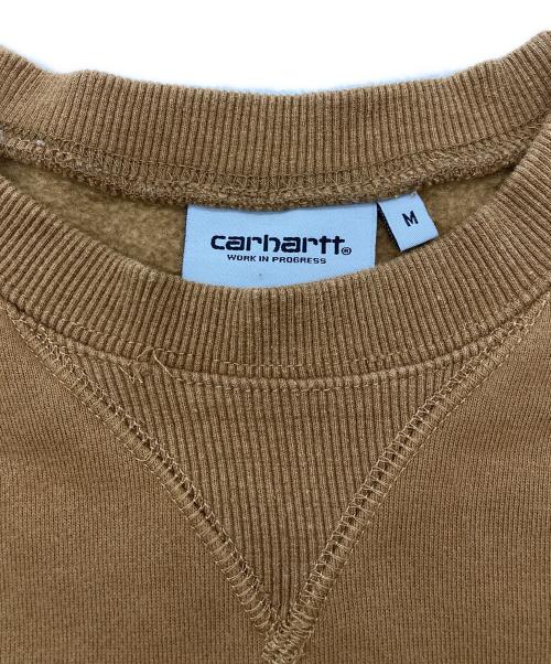 CarHartt（カーハート）CarHartt (カーハート) AMERICAN SCRIPT SWEAT ブラウン サイズ:Mの古着・服飾アイテム