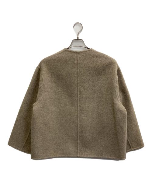 LE GLAZIK（ル グラジック）LE GLAZIK (ル グラジック) ウールリバージャケット ベージュ サイズ:36の古着・服飾アイテム