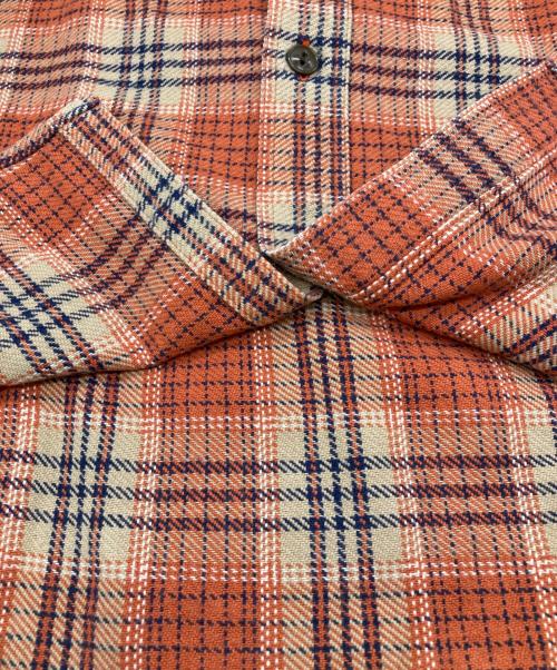 SUGAR CANE（シュガーケーン）SUGAR CANE (シュガーケーン) チェックネルシャツ オレンジ サイズ:Mの古着・服飾アイテム