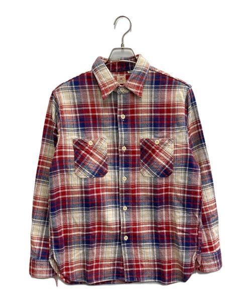 SUGAR CANE（シュガーケーン）SUGAR CANE (シュガーケーン) チェックネルシャツ レッド サイズ:Mの古着・服飾アイテム