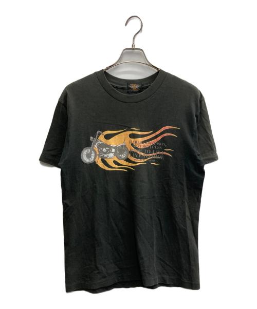 HARLEY-DAVIDSON（ハーレーダビッドソン）HARLEY-DAVIDSON (ハーレーダビッドソン) 90s プリントTシャツ ブラック サイズ:Mの古着・服飾アイテム
