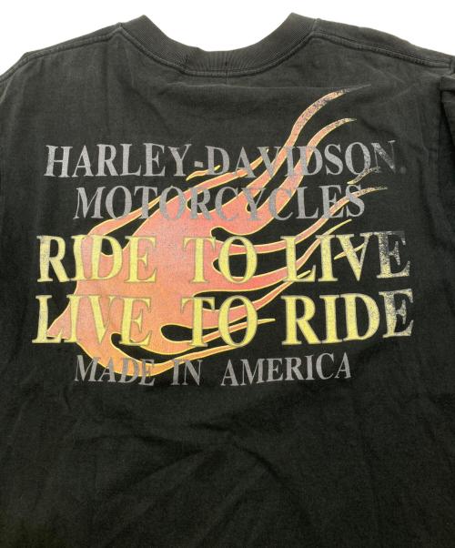 HARLEY-DAVIDSON（ハーレーダビッドソン）HARLEY-DAVIDSON (ハーレーダビッドソン) 90s プリントTシャツ ブラック サイズ:Mの古着・服飾アイテム