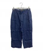 POLO RALPH LAURENポロ・ラルフローレン）の古着「リネンタックパンツ」｜ネイビー