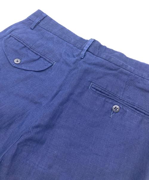 POLO RALPH LAUREN（ポロ・ラルフローレン）POLO RALPH LAUREN (ポロ・ラルフローレン) リネンタックパンツ ネイビー サイズ:38/32の古着・服飾アイテム