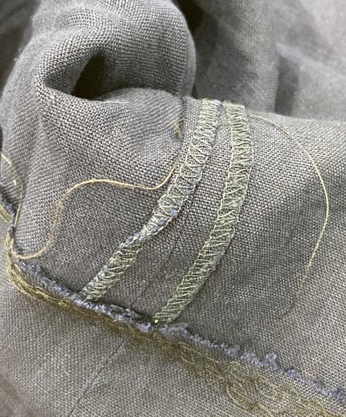 POLO RALPH LAUREN（ポロ・ラルフローレン）POLO RALPH LAUREN (ポロ・ラルフローレン) リネンタックパンツ ネイビー サイズ:38/32の古着・服飾アイテム