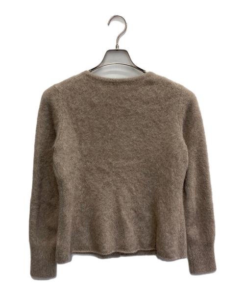FRAY ID（フレイ アイディー）FRAY ID (フレイ アイディー) FOXカシミアペプラムカーディガン ブラウン サイズ:FREEの古着・服飾アイテム
