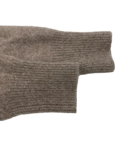 FRAY ID（フレイ アイディー）FRAY ID (フレイ アイディー) FOXカシミアペプラムカーディガン ブラウン サイズ:FREEの古着・服飾アイテム