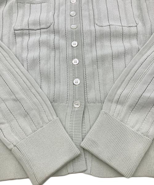 HER LIP TO（ハーリップトゥ）Her lip to (ハーリップトゥ) Eyelet Knit Cardigan グリーン サイズ:Fの古着・服飾アイテム