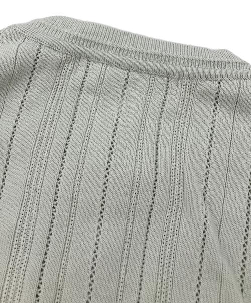 HER LIP TO（ハーリップトゥ）Her lip to (ハーリップトゥ) Eyelet Knit Cardigan グリーン サイズ:Fの古着・服飾アイテム