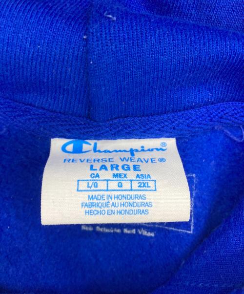 Champion REVERSE WEAVE（チャンピオン リバース ウィーブ）Champion REVERSE WEAVE (チャンピオン リバース ウィーブ) The Almeda Club (ザアラメダクラブ) Box Logo Hoodie ネイビー サイズ:Lの古着・服飾アイテム