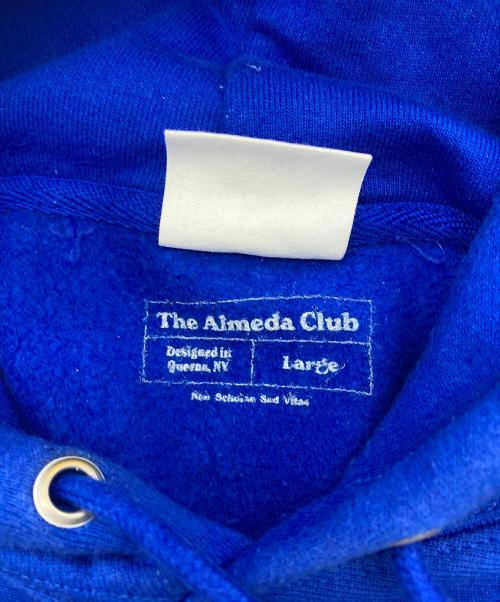 Champion REVERSE WEAVE（チャンピオン リバース ウィーブ）Champion REVERSE WEAVE (チャンピオン リバース ウィーブ) The Almeda Club (ザアラメダクラブ) Box Logo Hoodie ネイビー サイズ:Lの古着・服飾アイテム