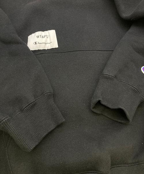 WTAPS（ダブルタップス）WTAPS (ダブルタップス) Champion (チャンピオン) フーデットスウェットシャツ ブラック サイズ:Lの古着・服飾アイテム