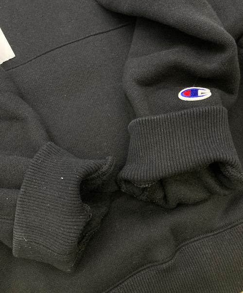 WTAPS（ダブルタップス）WTAPS (ダブルタップス) Champion (チャンピオン) フーデットスウェットシャツ ブラック サイズ:Lの古着・服飾アイテム