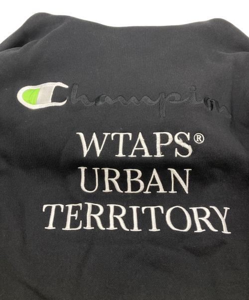 WTAPS（ダブルタップス）WTAPS (ダブルタップス) Champion (チャンピオン) フーデットスウェットシャツ ブラック サイズ:Lの古着・服飾アイテム