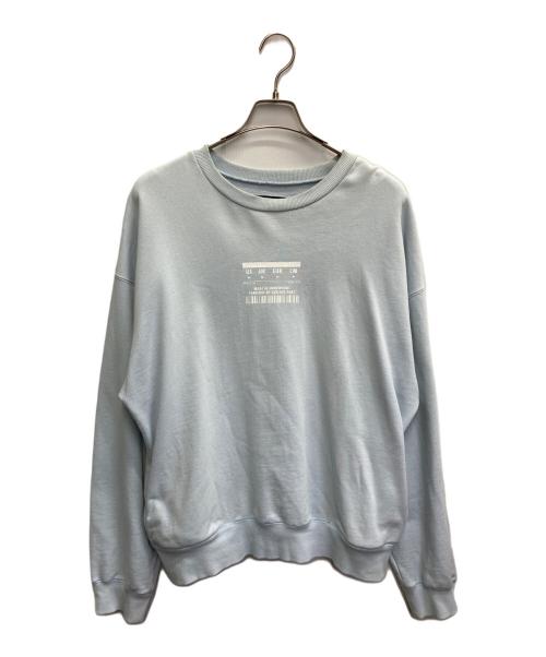 TWELVE PERCENT（トゥエレブパーセント）TWELVE PERCENT (トゥエレブパーセント) プリントスウェット スカイブルー サイズ:Lの古着・服飾アイテム