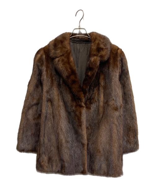 SAFURON（サフロン）SAFURON (サフロン) ミンクファージャケット ブラウン サイズ:13の古着・服飾アイテム