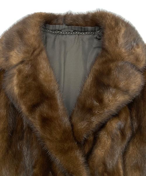 SAFURON（サフロン）SAFURON (サフロン) ミンクファージャケット ブラウン サイズ:13の古着・服飾アイテム