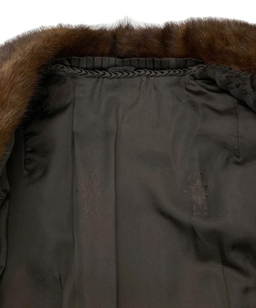 SAFURON（サフロン）SAFURON (サフロン) ミンクファージャケット ブラウン サイズ:13の古着・服飾アイテム