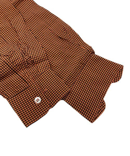 im MIYAKE DESIGN STUDIO（イッセイミヤケデザインスタジオ）im MIYAKE DESIGN STUDIO (イッセイミヤケデザインスタジオ) チェックシャツ オレンジ サイズ:Lの古着・服飾アイテム