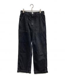 upper hights（アッパーハイツ）の古着「THE COLIN ハイライズストレートベイカーパンツ」｜ブラック