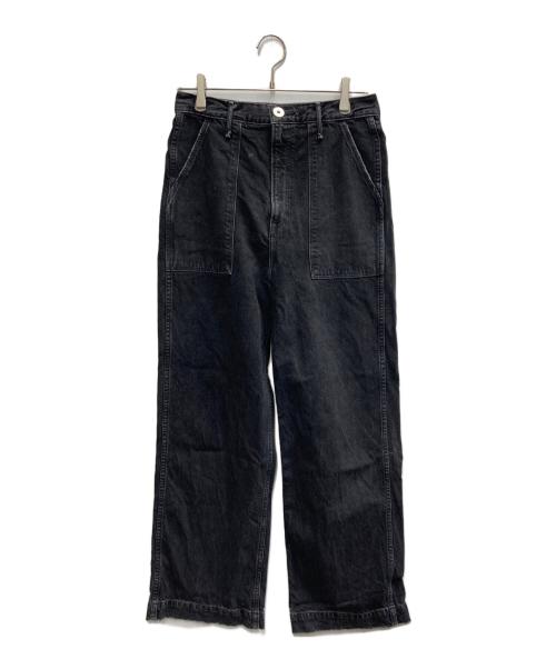 upper hights（アッパーハイツ）upper hights (アッパーハイツ) THE COLIN ハイライズストレートベイカーパンツ ブラック サイズ:25の古着・服飾アイテム