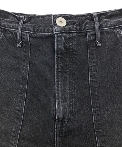 upper hights（アッパーハイツ）upper hights (アッパーハイツ) THE COLIN ハイライズストレートベイカーパンツ ブラック サイズ:25の古着・服飾アイテム