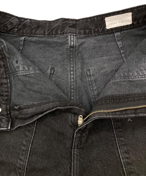upper hights（アッパーハイツ）upper hights (アッパーハイツ) THE COLIN ハイライズストレートベイカーパンツ ブラック サイズ:25の古着・服飾アイテム