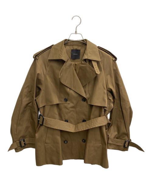 anuans（アニュアンス）anuans (アニュアンス) 25SS　ハーフオーバートレンチコート ブラウン サイズ:Sの古着・服飾アイテム