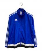 adidasアディダス）の古着「３ラインジップジャケット」｜ブルー