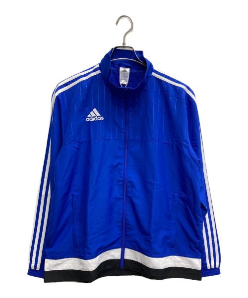 adidas（アディダス）adidas (アディダス) ３ラインジップジャケット ブルー サイズ:XOの古着・服飾アイテム