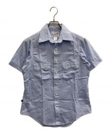 ROCKMOUNT（ロックマウント）の古着「半袖ウエスタンシャツ」｜ブルー