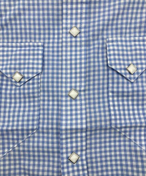 ROCKMOUNT（ロックマウント）ROCKMOUNT (ロックマウント) 半袖ウエスタンシャツ ブルー サイズ:14.5の古着・服飾アイテム