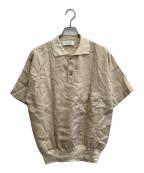 GIVENCHYジバンシィ）の古着「70ｓ半袖リネンシャツ」｜ベージュ