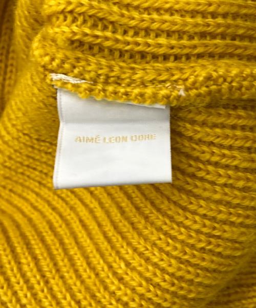 Aime Leon Dore（エメ レオン ドレ）Aime Leon Dore (エメ レオン ドレ) モックネックニット マスタード サイズ:XLの古着・服飾アイテム
