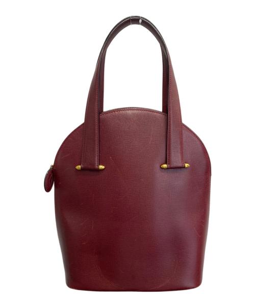 Cartier（カルティエ）Cartier (カルティエ) ハンドバッグ/マストライン ボルドーの古着・服飾アイテム