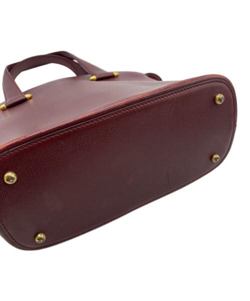 Cartier（カルティエ）Cartier (カルティエ) ハンドバッグ/マストライン ボルドーの古着・服飾アイテム