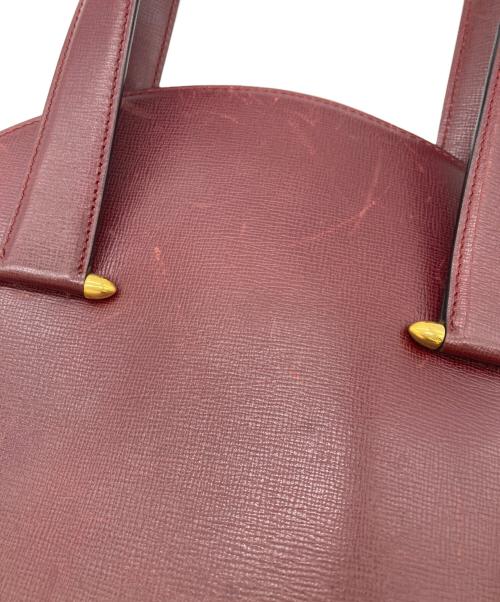 Cartier（カルティエ）Cartier (カルティエ) ハンドバッグ/マストライン ボルドーの古着・服飾アイテム