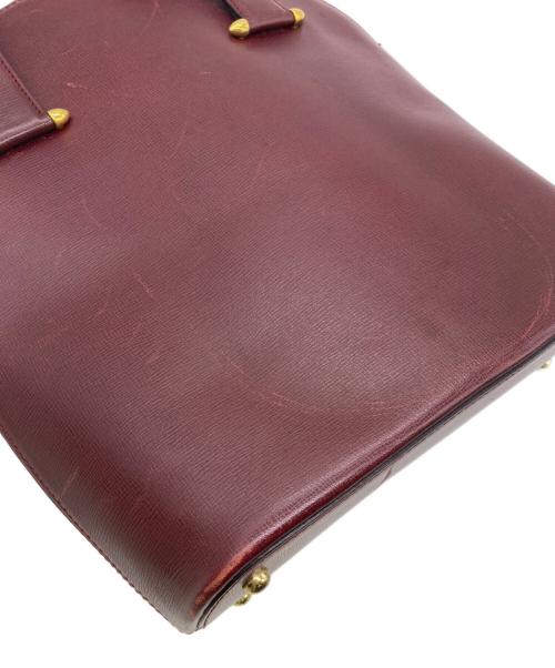 Cartier（カルティエ）Cartier (カルティエ) ハンドバッグ/マストライン ボルドーの古着・服飾アイテム
