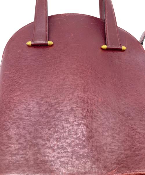 Cartier（カルティエ）Cartier (カルティエ) ハンドバッグ/マストライン ボルドーの古着・服飾アイテム