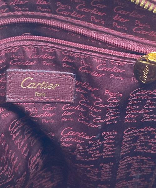 Cartier（カルティエ）Cartier (カルティエ) ハンドバッグ/マストライン ボルドーの古着・服飾アイテム