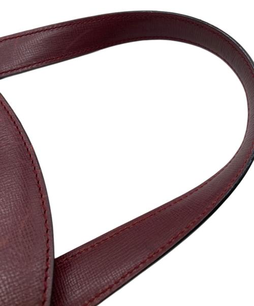 Cartier（カルティエ）Cartier (カルティエ) ハンドバッグ/マストライン ボルドーの古着・服飾アイテム