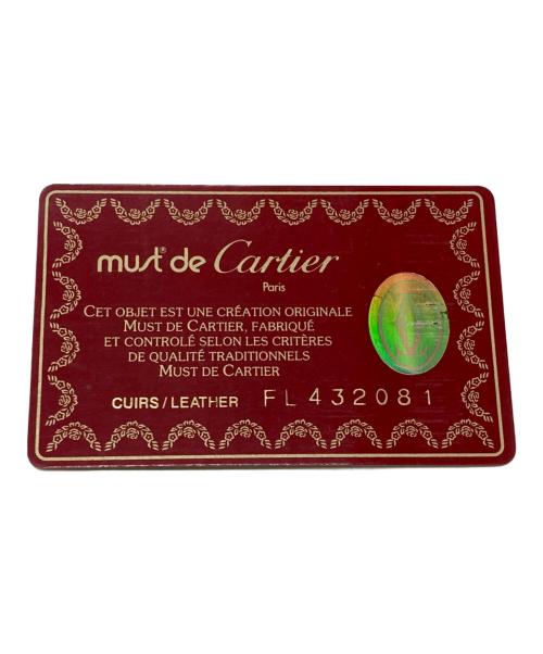 Cartier（カルティエ）Cartier (カルティエ) ハンドバッグ/マストライン ボルドーの古着・服飾アイテム