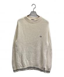 FRED PERRY（フレッドペリー）の古着「MOCK NECK SWEATER」｜ベージュ