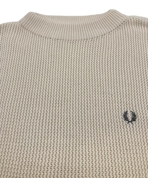 FRED PERRY（フレッドペリー）FRED PERRY (フレッドペリー) MOCK NECK SWEATER ベージュ サイズ:Mの古着・服飾アイテム